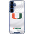 University of Miami White Jersey Galaxy S25 Clear Case